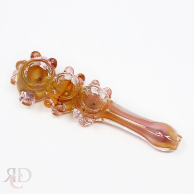 HAND PIPE GOLD MARBLE TRIPLE BOWL GP925 1CT